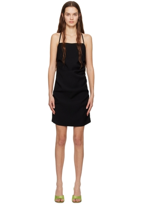 DRAE Black Criss-Crossing Minidress