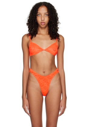 Balenciaga Orange Minimal Bra