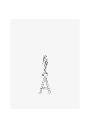 Womens Thomas Sabo Z Letter Sterling-Silver and Cubic Zirconia Pendant Charm
