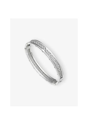 Bvlgari B.Zero1 18ct White-Gold and 4.24ct Diamond Bangle Bracelet