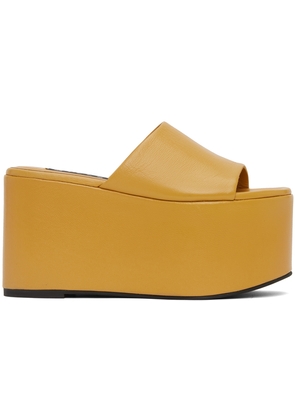SIMONMILLER Yellow Blackout Platform Sandals