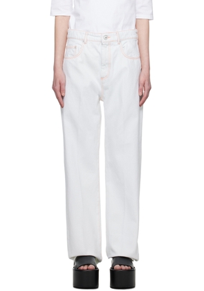 Sportmax White Low-Rise Jeans