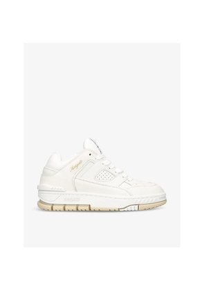 Womens Axel Arigato Area Lo Brand-Patch Leather and Polyester Mid-Top Trainers