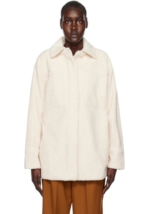 Vince Off-White Oversized Shirt Jacket