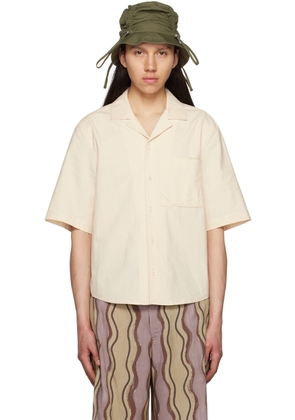 JACQUEMUS Off-White Le Raphia 'La Chemise Cordao' Shirt