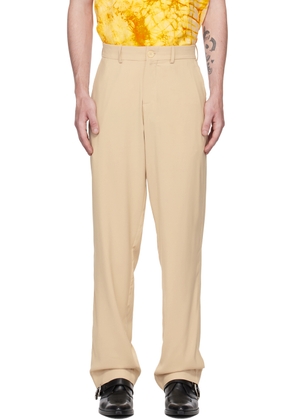 Tokyo James Beige Four-Pocket Trousers