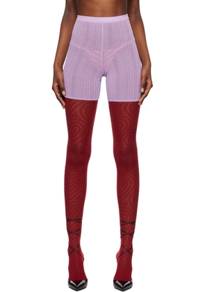 Marco Rambaldi Purple Elasticized Shorts