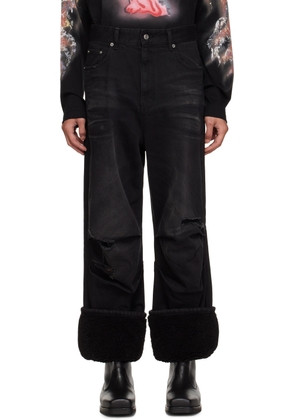 We11done Black Faded Jeans