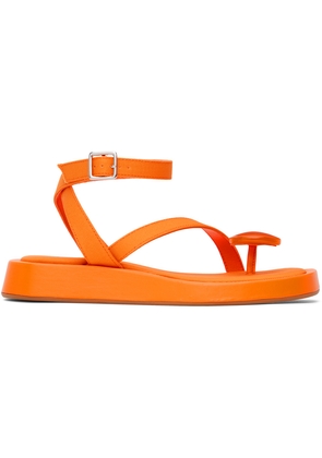 GIABORGHINI Orange GIA/RHW Rosie 18 Sandals