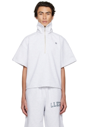 RECTO SSENSE Exclusive Gray Half-Zip Polo