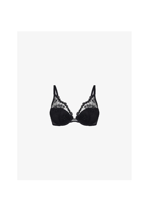Womens Simone Perele Intrigue Triangle Underwired Lace Push-Up Bra