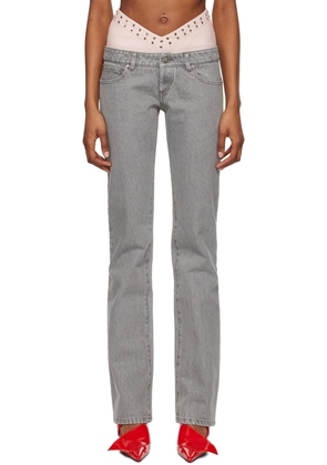 August Barron Gray Double Jeans