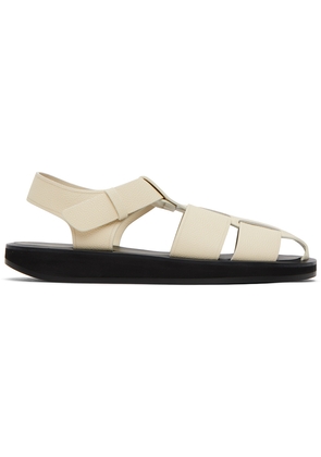 The Row Off-White Fisherman Sandals