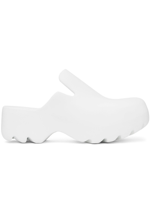 Bottega Veneta White Flash Clogs
