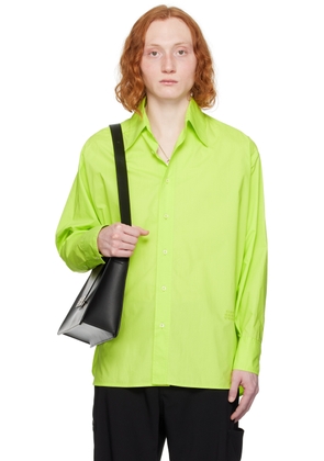 MM6 Maison Margiela Green Buttoned Shirt