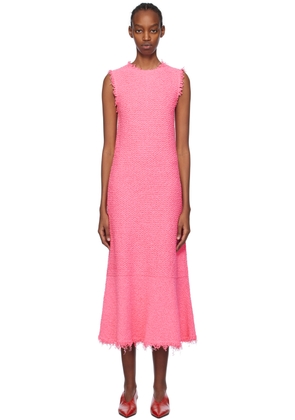 Jil Sander Pink Sleeveless Midi Dress