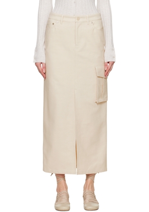 Filippa K Off-White Cargo Maxi Skirt
