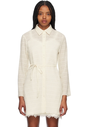 Youth Off-White Smocked Shirt