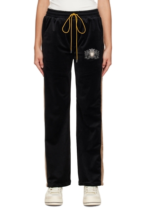 Rhude Black Embroidered Lounge Pants