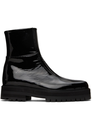 Ernest W. Baker Black Platform Boots