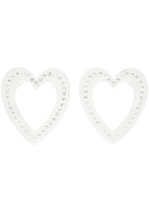 Safsafu Transparent Big Heart Earrings
