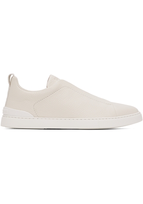 ZEGNA Off-White Triple Stitch Sneakers