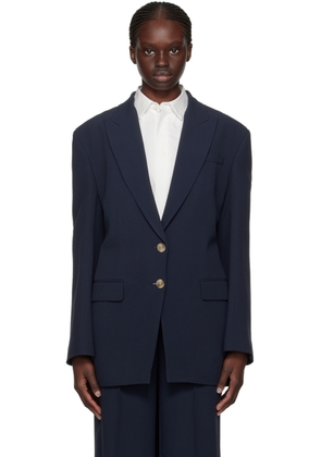 BOSS Navy Cutout Blazer