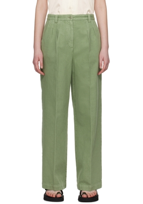 A. P.C. Khaki Tressie Trousers