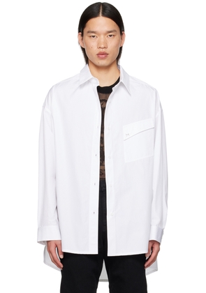Mugler White Oversized Shirt