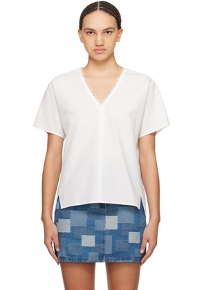 A. P.C. White Freja Blouse