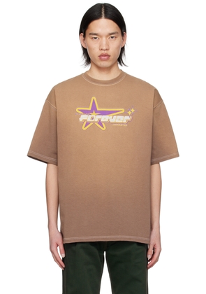 RICE NINE TEN Brown Gradation T-Shirt