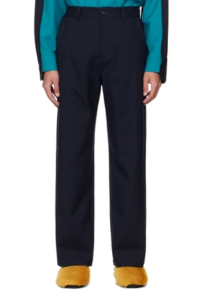 Marni Blue Four-Pocket Trousers