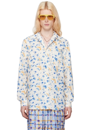Marni White Dripping Shirt