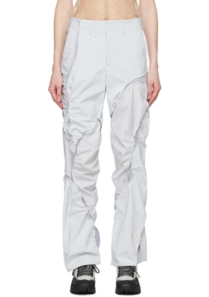 POST ARCHIVE FACTION (PAF) Gray & Blue 6.0 Technical Left Trousers