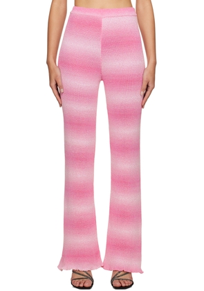 MSGM Pink Gradient Trousers