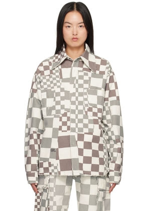 ERL Gray Check Jacket