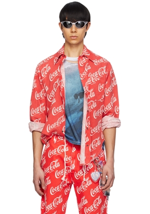 ERL Red Printed Shirt