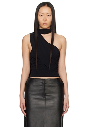 Magda Butrym Black Wrap Top
