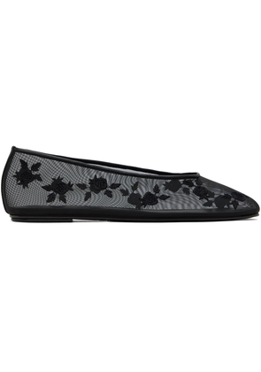 Magda Butrym Black Mesh Ballet Flats