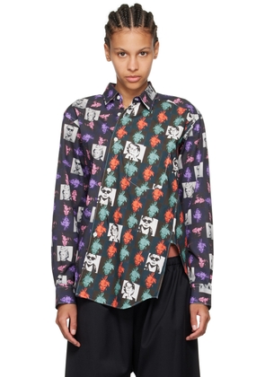 Comme des Garçons Shirt Multicolor Asymmetrical Shirt