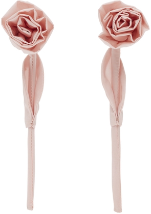 Simone Rocha Pink Rose Earrings