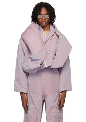 Y/Project Purple Snap Off Puffer Jacket