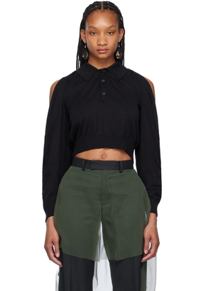 UNDERCOVER Black Cutout Polo