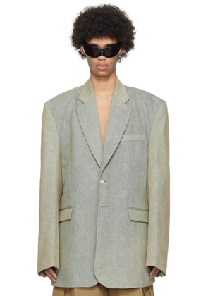VETEMENTS Blue Tailored Denim Blazer