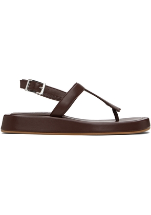 GIABORGHINI Brown Lizette Sandals