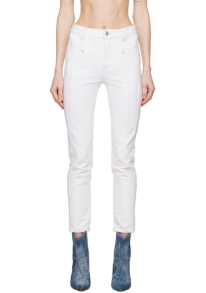 Isabel Marant White Straight-Leg Jeans