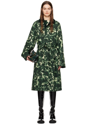 Burberry Green Rose Coat