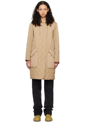 Burberry Beige Quilted Thermoregulated Jacket