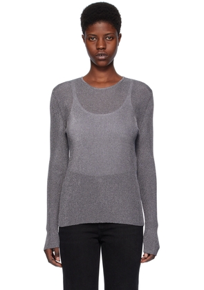TOTEME Gunmetal Crewneck Sweater