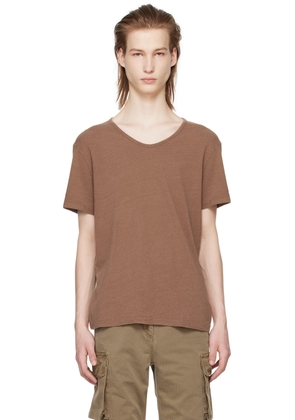 OUR LEGACY Brown Washed T-Shirt